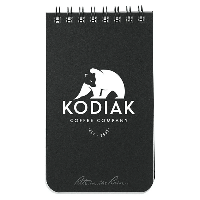 Rite in the Rain Black 3" x 5" Rite in the Rain Top Spiral Notebook