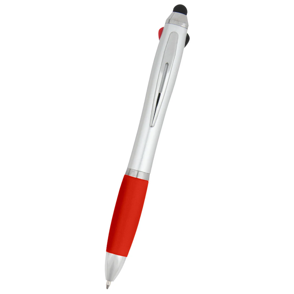 Hit Silver with Red 3-In-One Pen with Stylus - Image 3