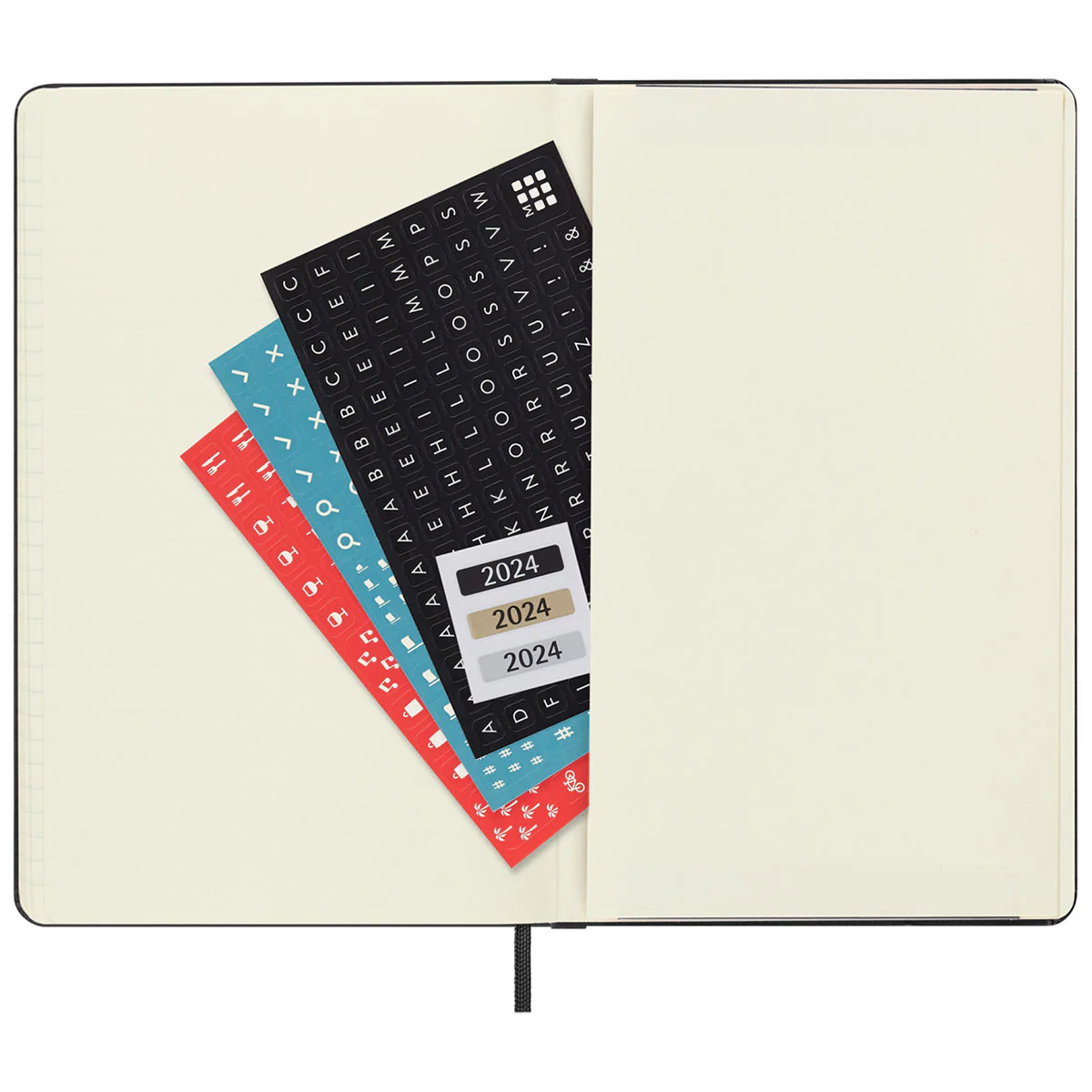 Moleskine Black Hard Cover Large 12-Month Daily 2024 Planner - Image 6