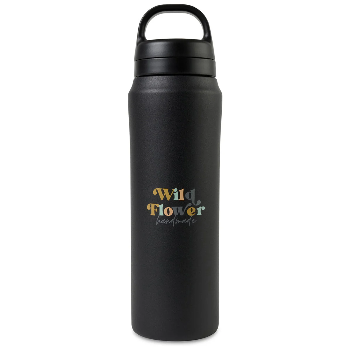 48-Hour Aviana Black Rowan Recycled Water Bottle - 16 Oz.