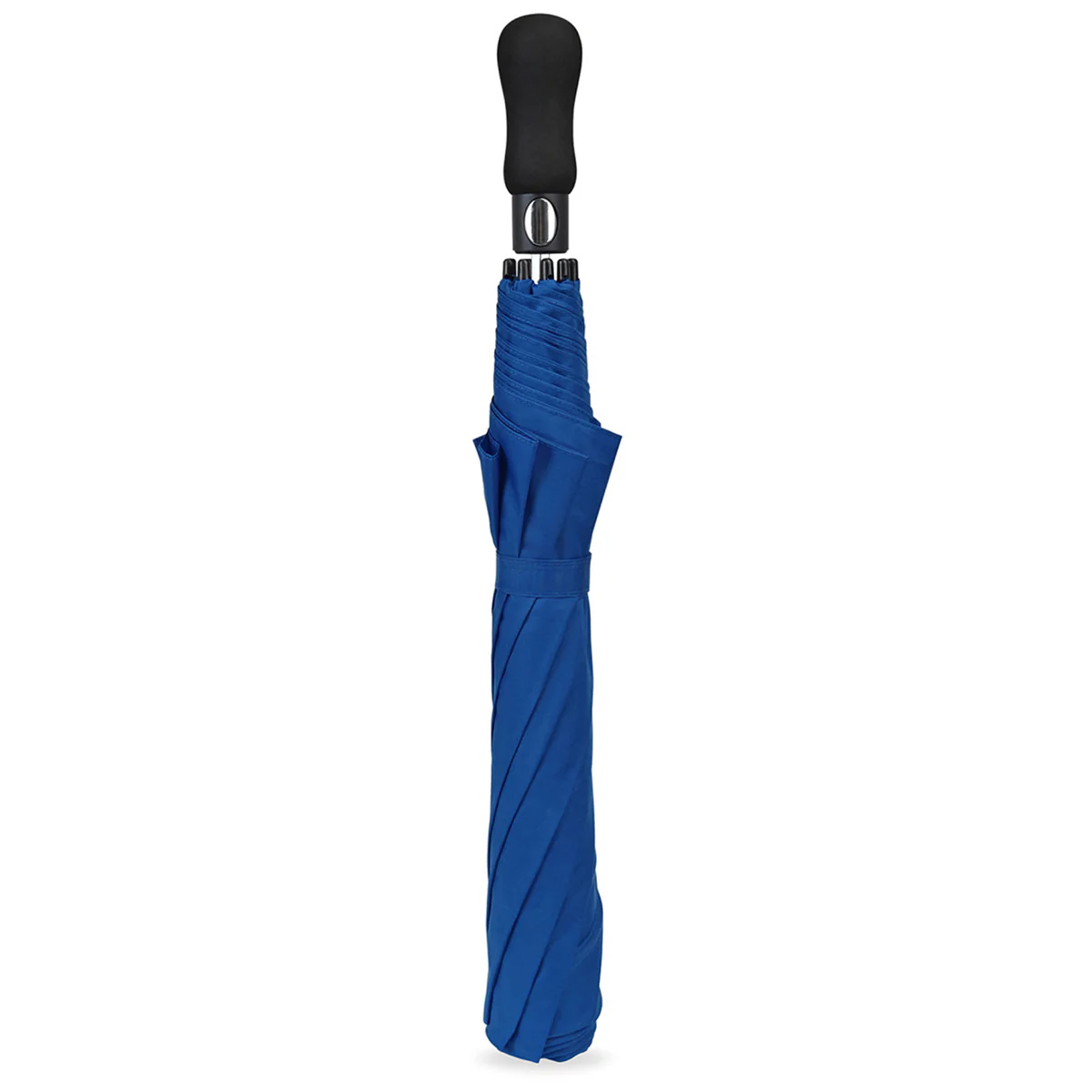 Elements Royal Blue 58" Recycled Auto Open Travel Folding Umbrella - Image 4