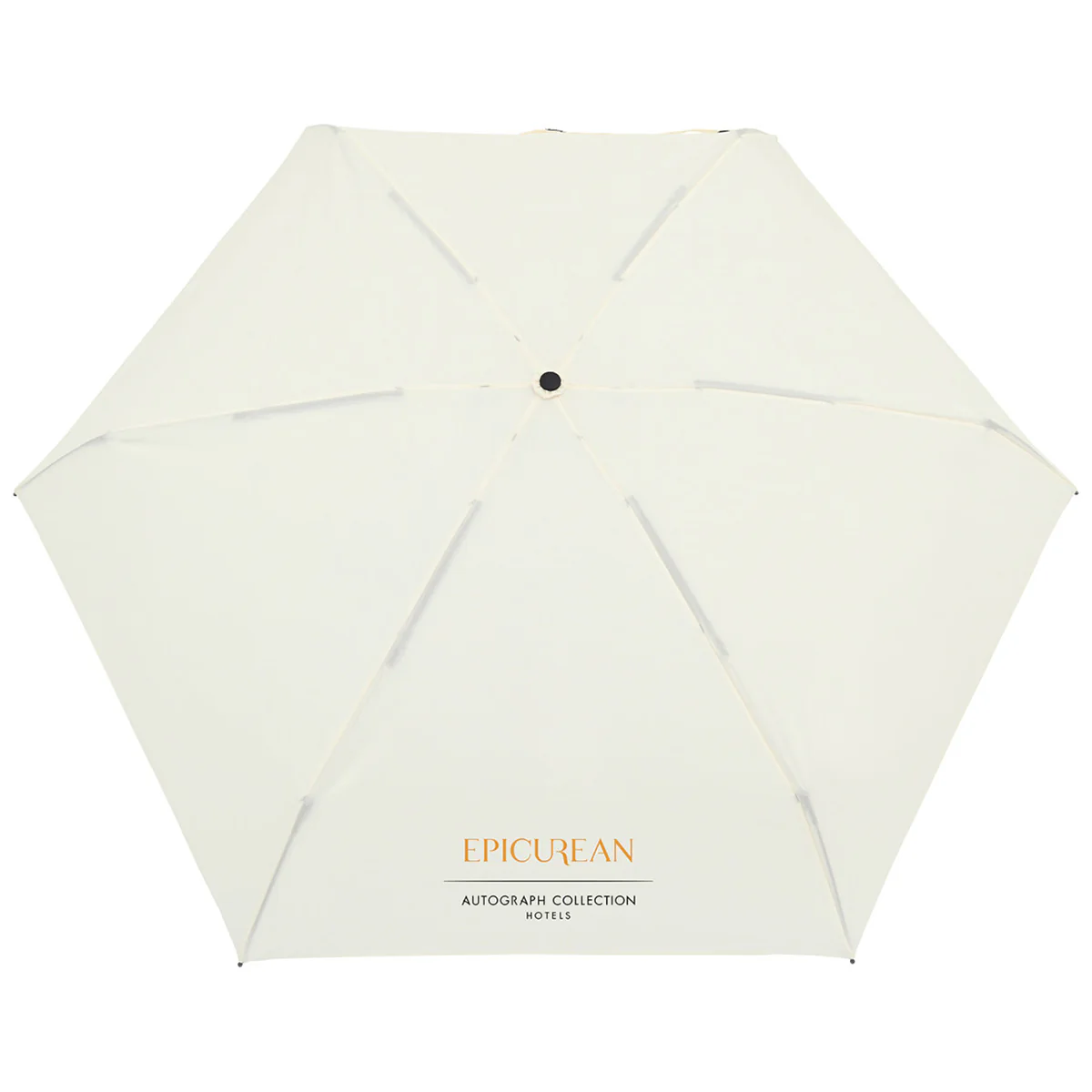 Elements Cream 39" Recycled Manual Mini Folding Umbrella - Image 2