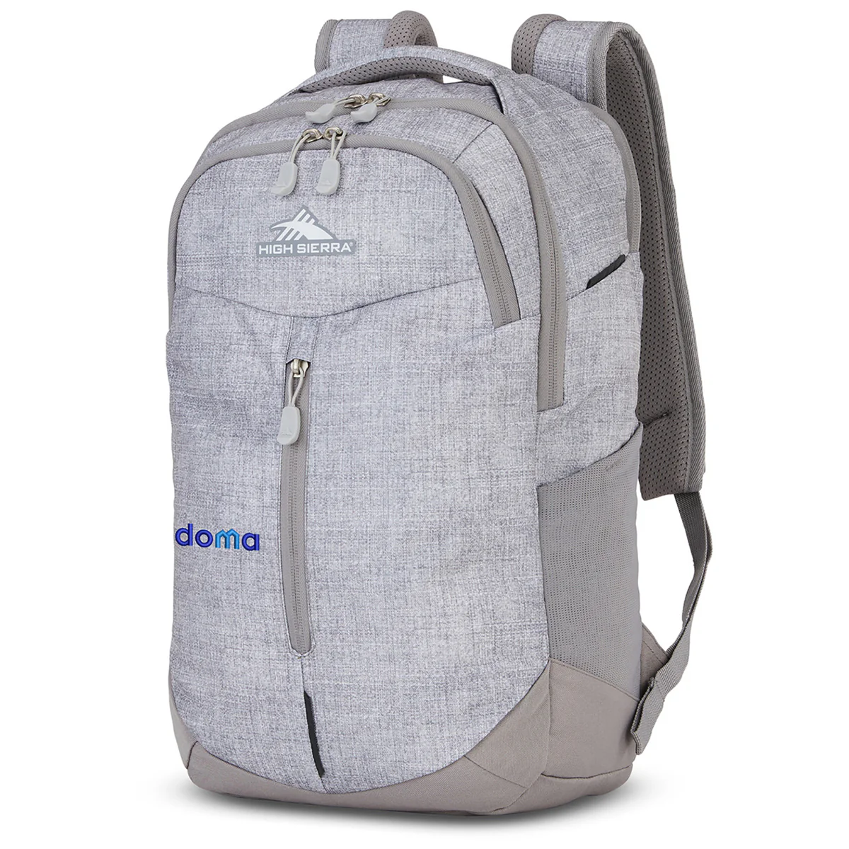 High Sierra Silver Heather Swerve Pro Laptop Backpack - Image 3