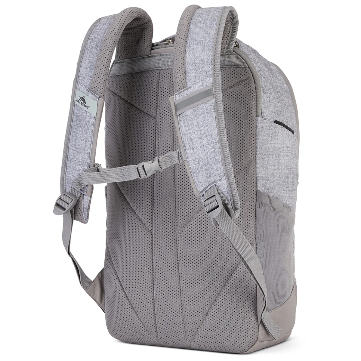 High Sierra Silver Heather Swerve Pro Laptop Backpack - Image 4