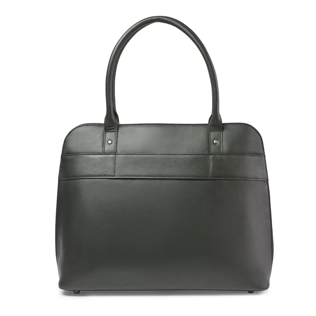 Samsonite Black Leather Laptop Tote - Image 4