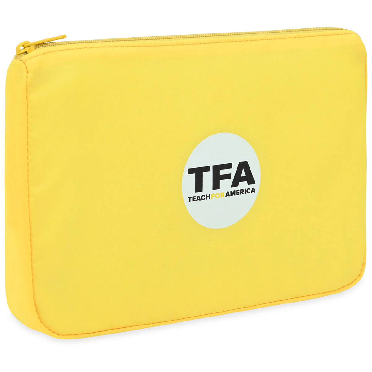 Gemline Yellow Arlo rPET Zippered Pouch - Image 3