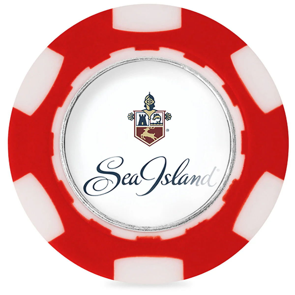 Ahead Red/White Poker Chip with Ball Marker - Image 2
