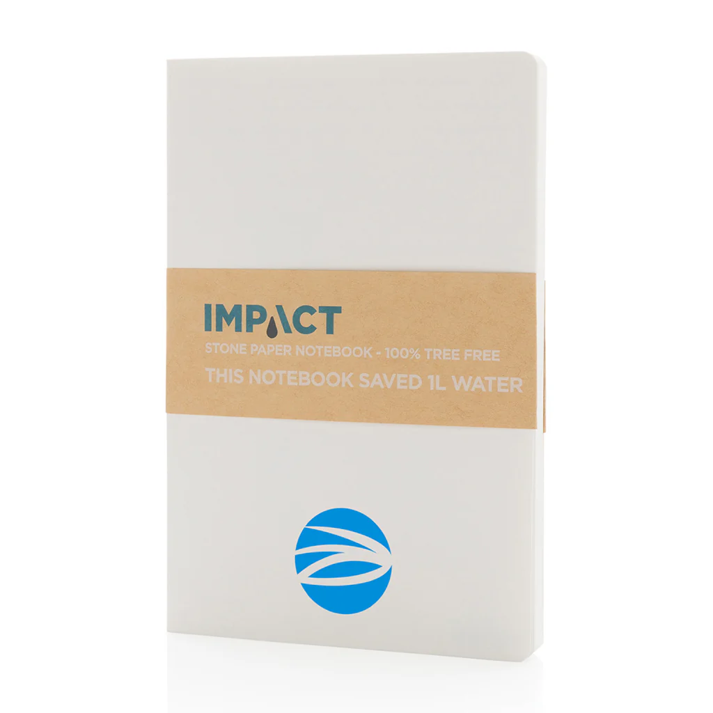 XD Connects White Impact Softcover Stone Paper Notebook A5 - Image 3