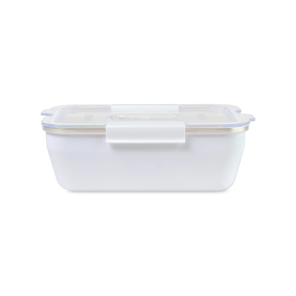 RIGWA White Travel Bento Box 8x5 - Image 4
