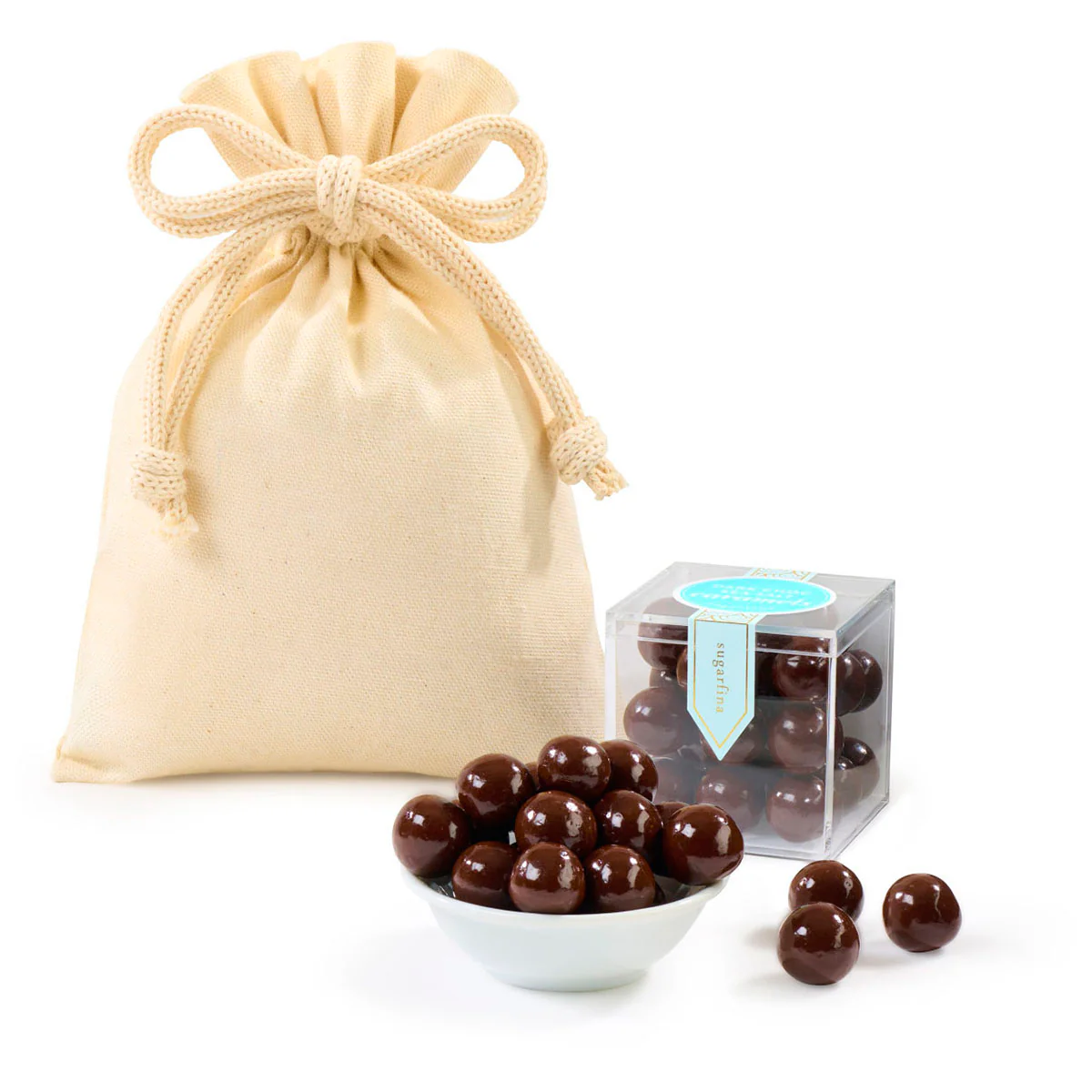 Gourmet Expressions Natural Sugarfina Sea Salt Caramels Candy Cube Gift Bag