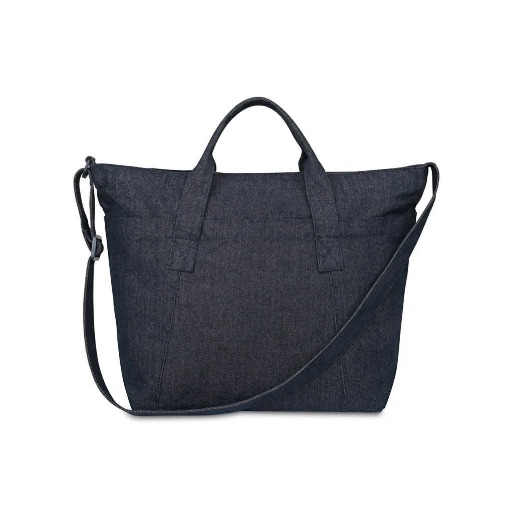 Gemline Indigo Denim Recycled Cotton Weekender Tote - AWARE - Image 2