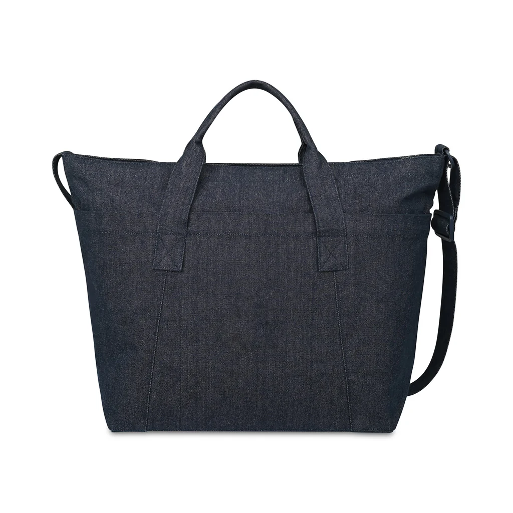 Gemline Indigo Denim Recycled Cotton Weekender Tote - AWARE - Image 4