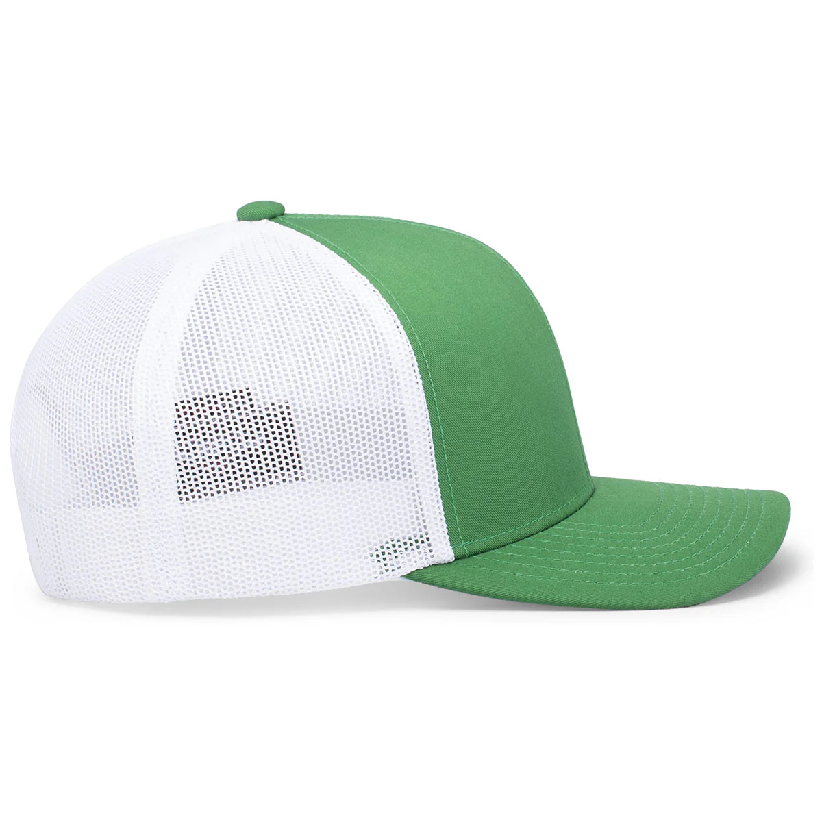 Pacific Headwear Kelly/White/Kelly Snapback Trucker Mesh Cap - Image 5