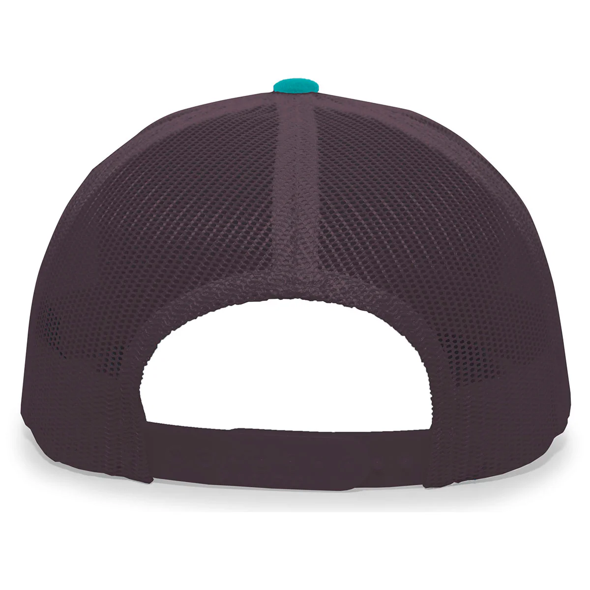 Pacific Headwear Jaguar Teal/Charcoal/Jaguar Teal Snapback Trucker Mesh Cap - Image 2