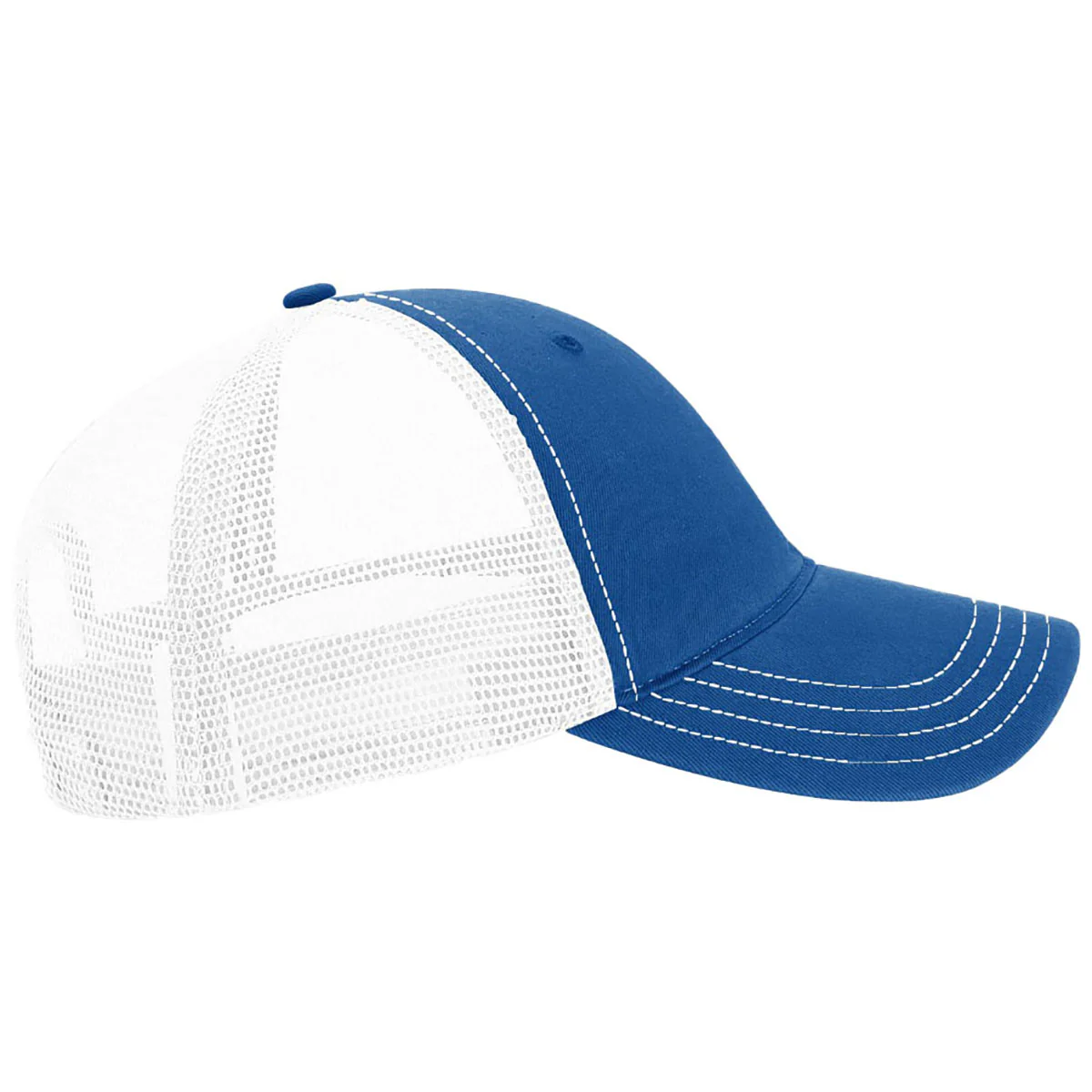 Richardson Royal/White Garment Washed Trucker - Image 4
