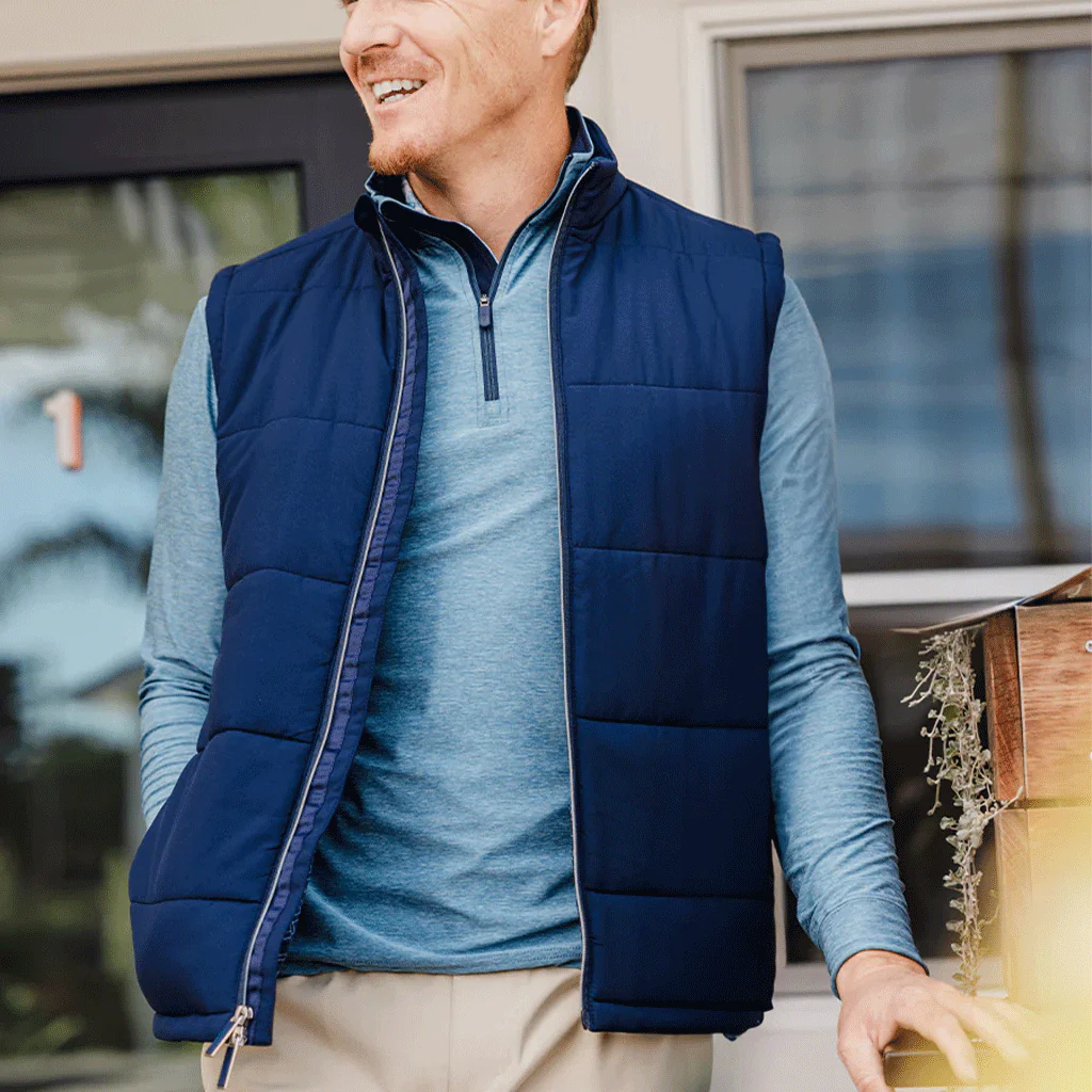 Straight Down Men's New Indigo Canyon Vest - Image 4