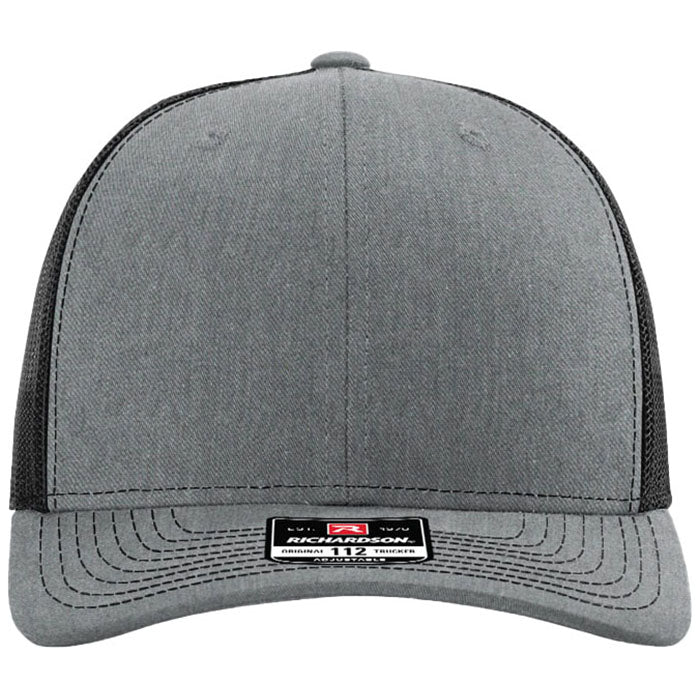 Richardson Heather Grey/Black Trucker Cap - Image 6