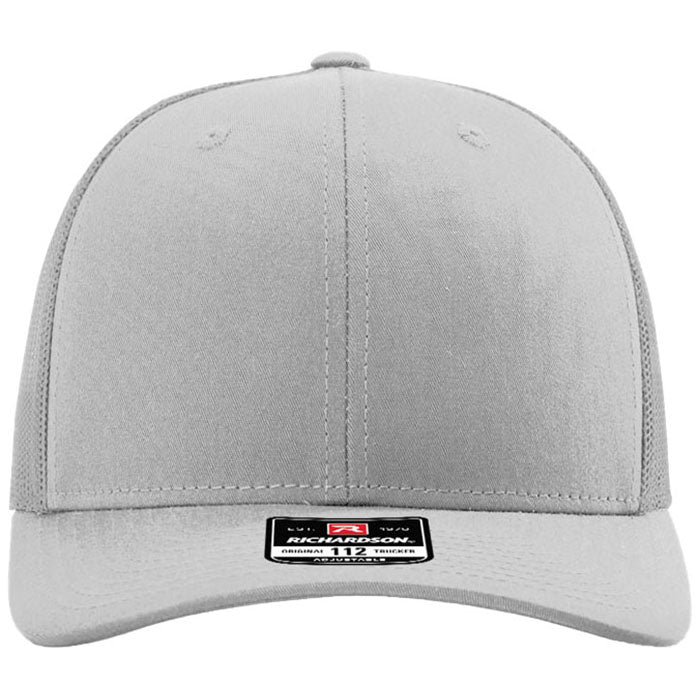 Richardson Light Grey Trucker Cap - Image 6