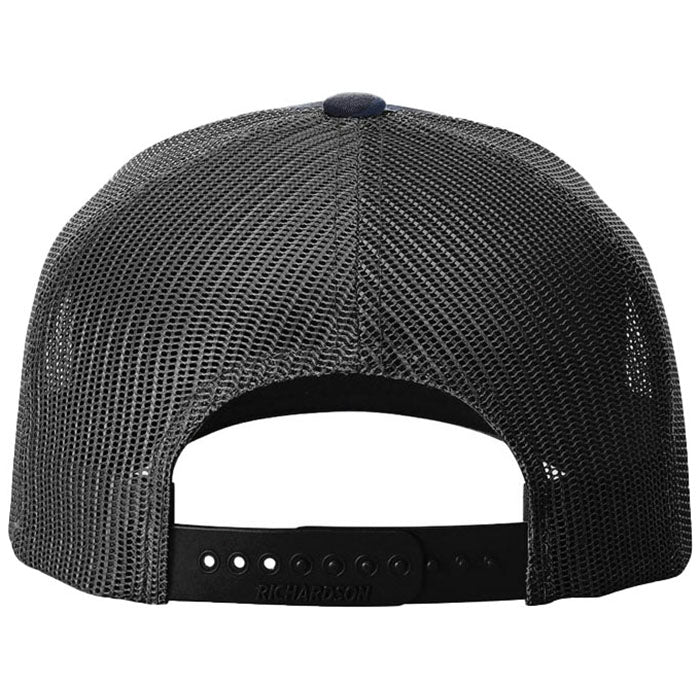 Richardson Admiral Duck Camo/Black Printed Five-Panel Trucker - Image 3