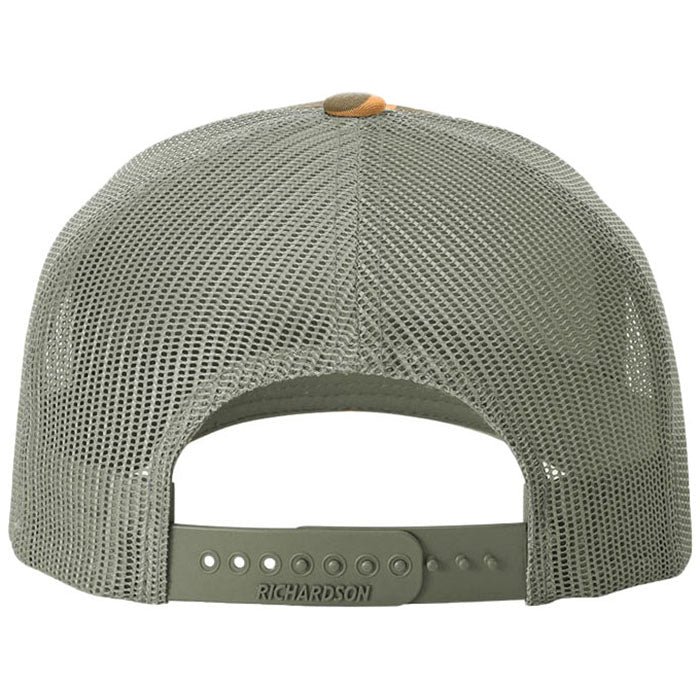 Richardson Sienna Duck Camo/Loden Printed Five-Panel Trucker - Image 3