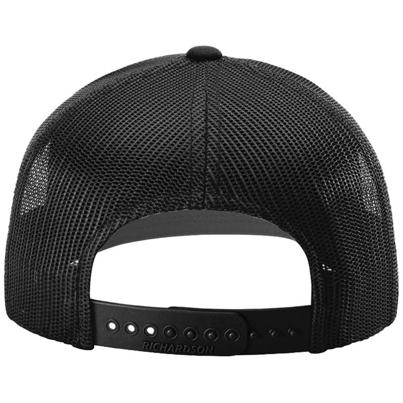 Richardson Black 112+ R-Flex Adjustable Trucker - Image 3
