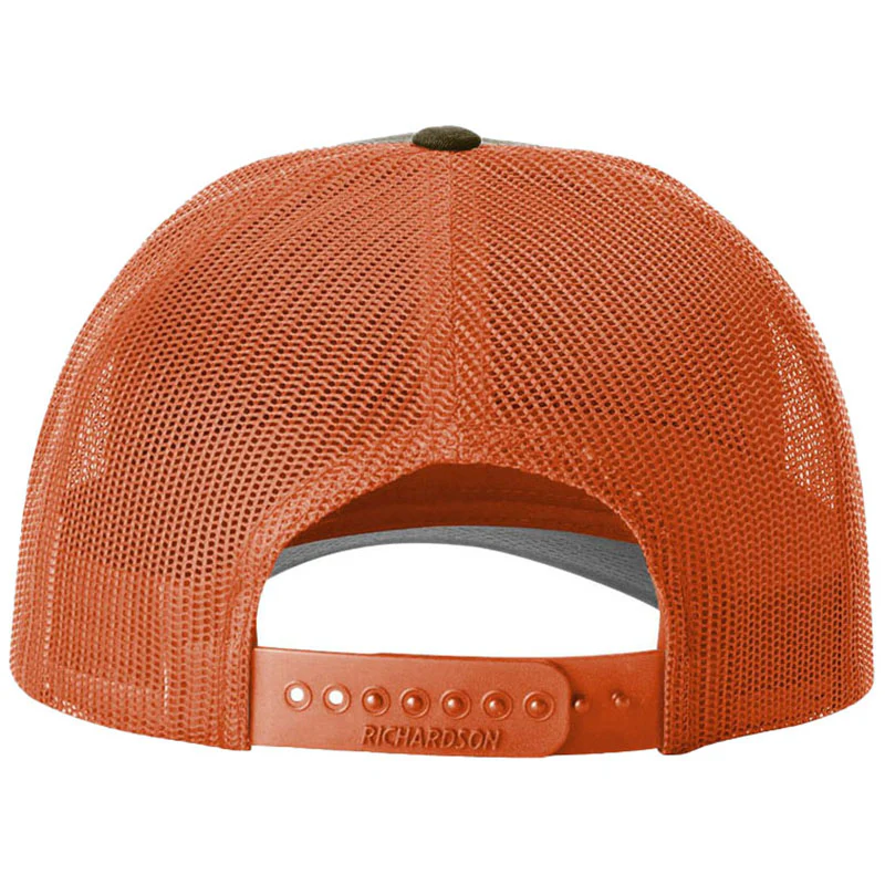 Richardson Dark Loden/Jaffa Orange Low Pro Trucker - Image 3