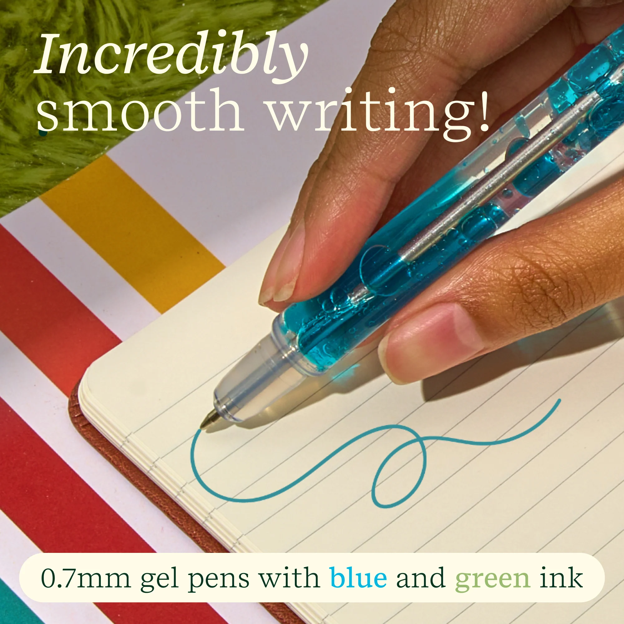 Lifelines Blue/Green Scented Lava Pen Set - 2-pack - Image 3