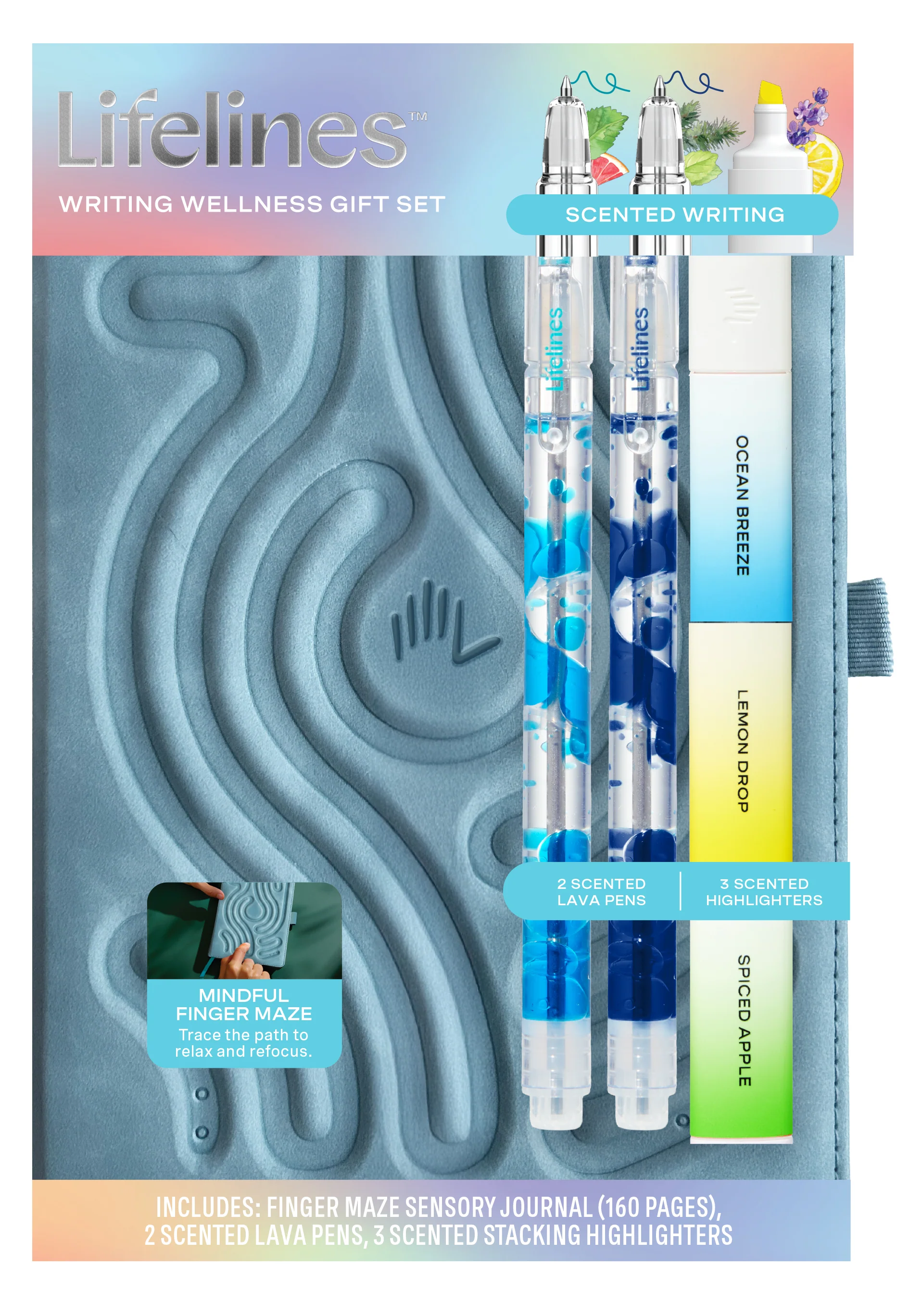 Lifelines Blue Writing Wellness Gift Set