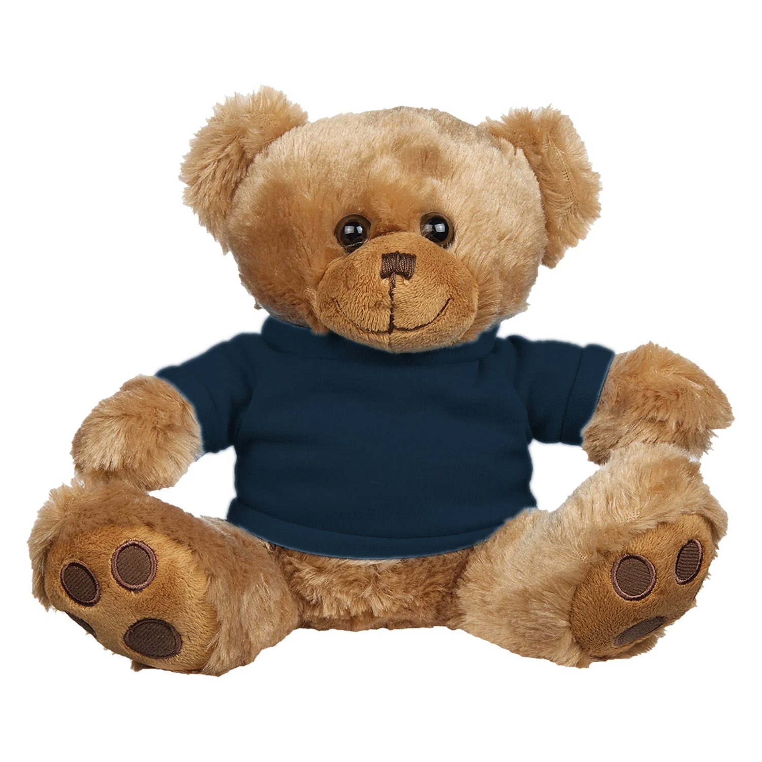 Hit 8 1/2" Big Paw Brown Bear with Navy T-Shirt