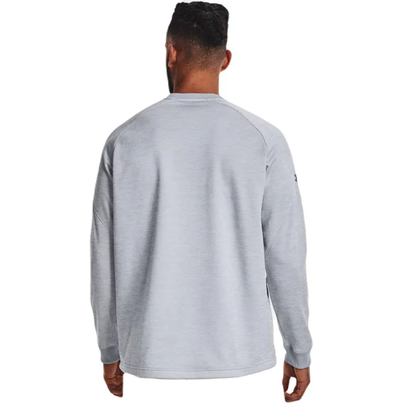 Under Armour Men's Mod Grey/Steel Fleece Storm Crew - Image 4