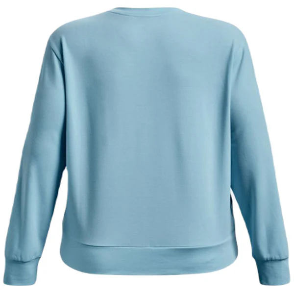 Under Armour Women's Opal Blue/White/Cruise Blue Rival Terry Crew - Image 2