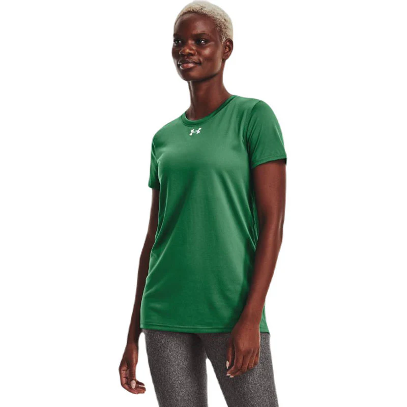 Under Armour Women's Team Kelly Green Team Tech Tee - Image 3