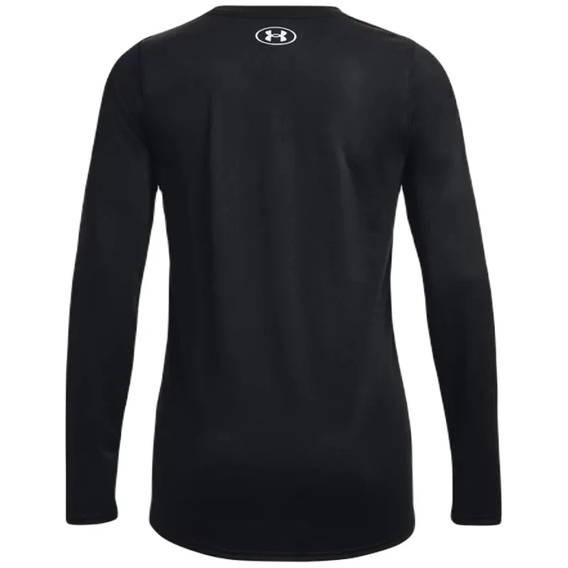 Under Armour Women's Black/White Team Tech Long Sleeve - Image 2