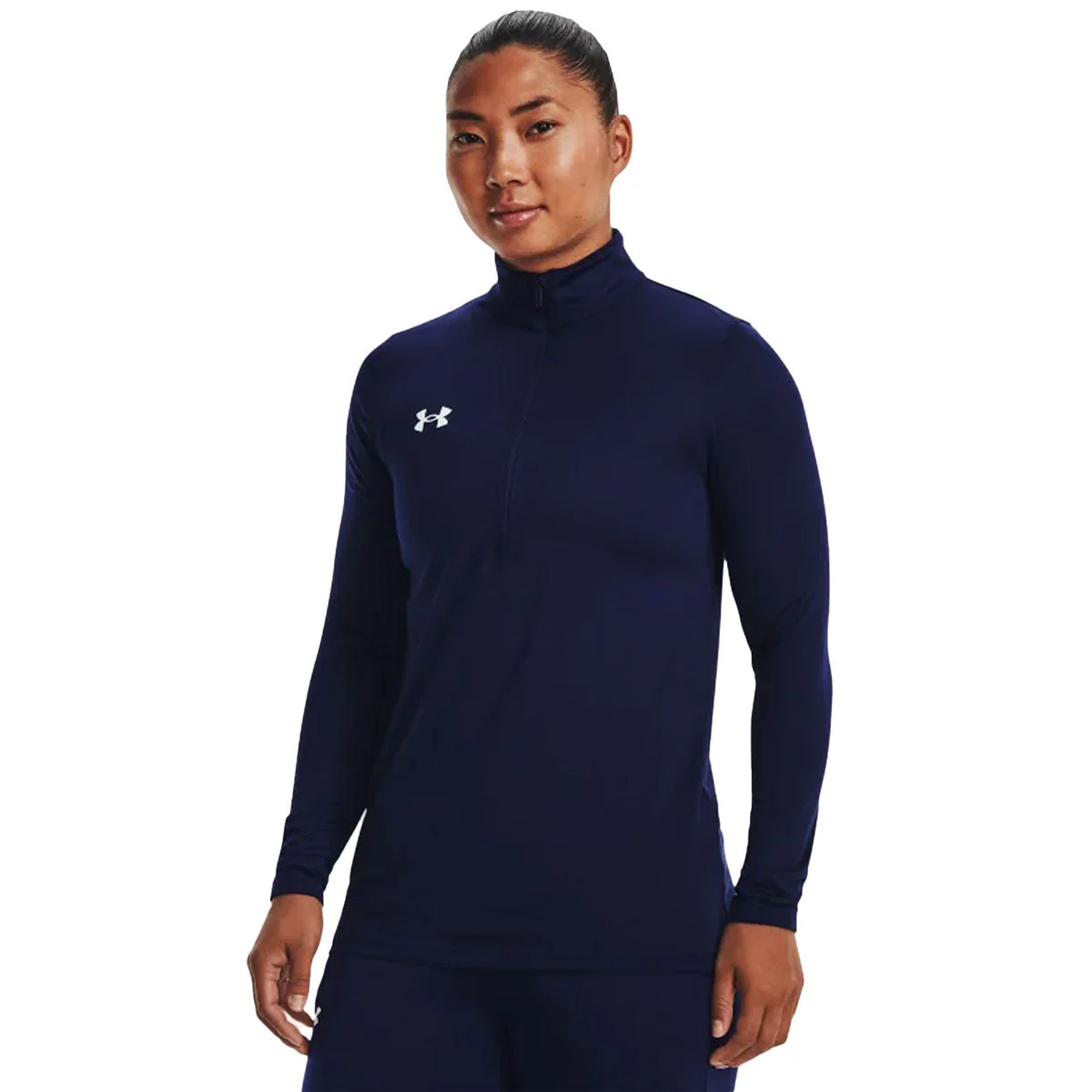 48-Hour Under Armour Women's Midnight Navy Team Tech 1/2 Zip - Image 3