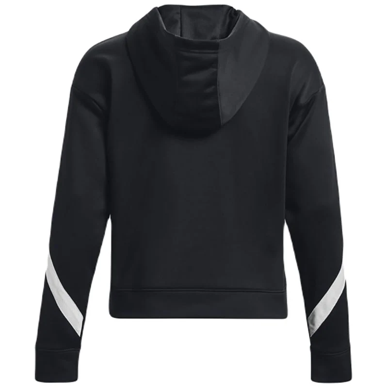 Under Armour Women's Black/White Storm Armour Fleece Hoodie - Image 2