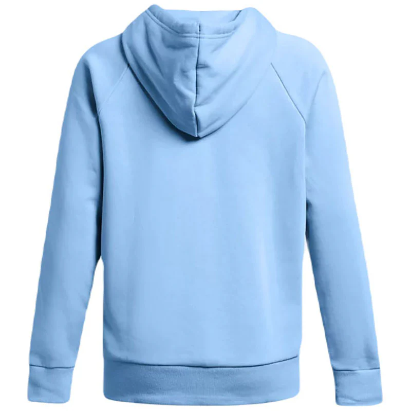 Under Armour Women's Carolina Blue/White Rival Fleece Hoodie - Image 2
