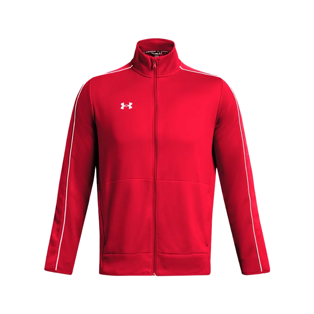 Under Armour Men's Red/White UA Command Full Zip Warm Up
