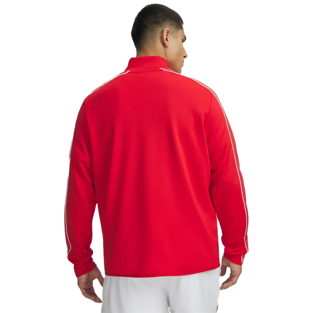 Under Armour Men's Red/White UA Command Full Zip Warm Up - Image 4