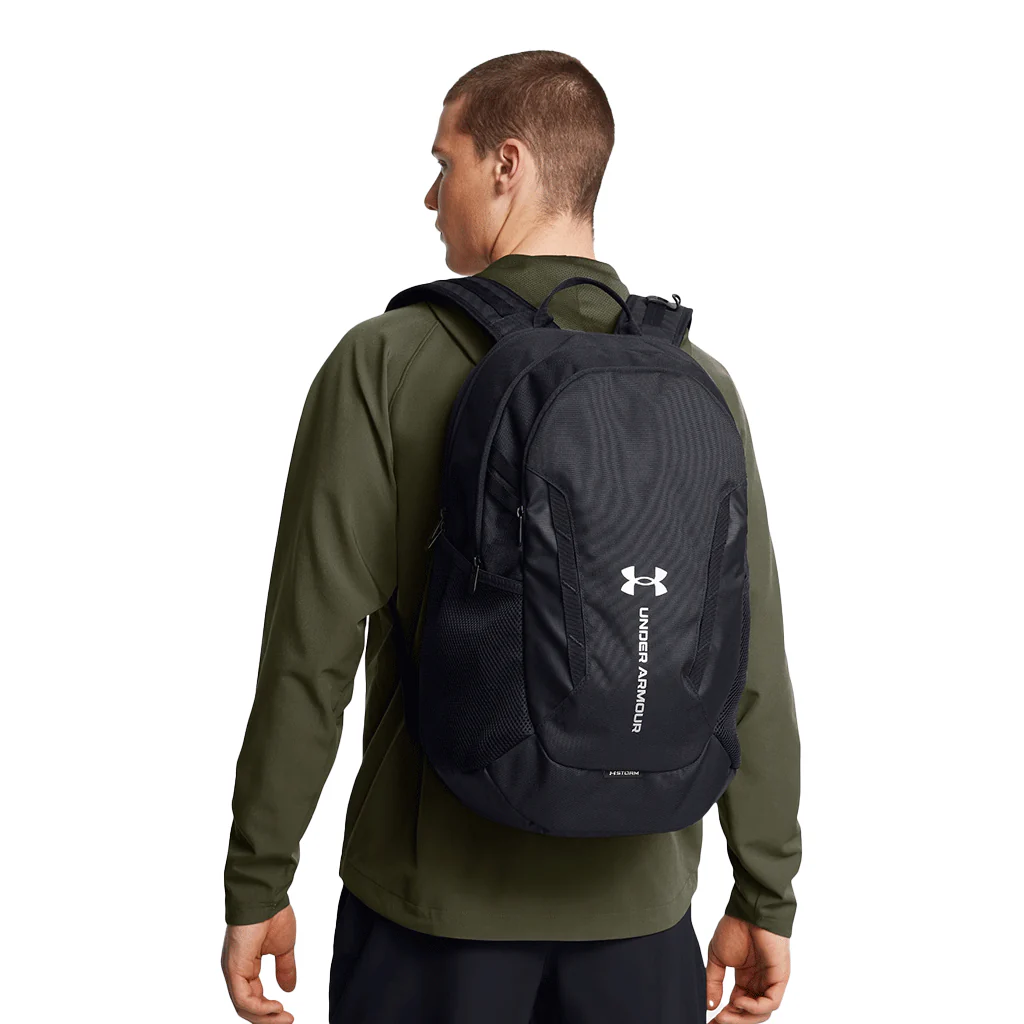 Under Armour Black Hustle 6.0 Team Backpack - Image 3