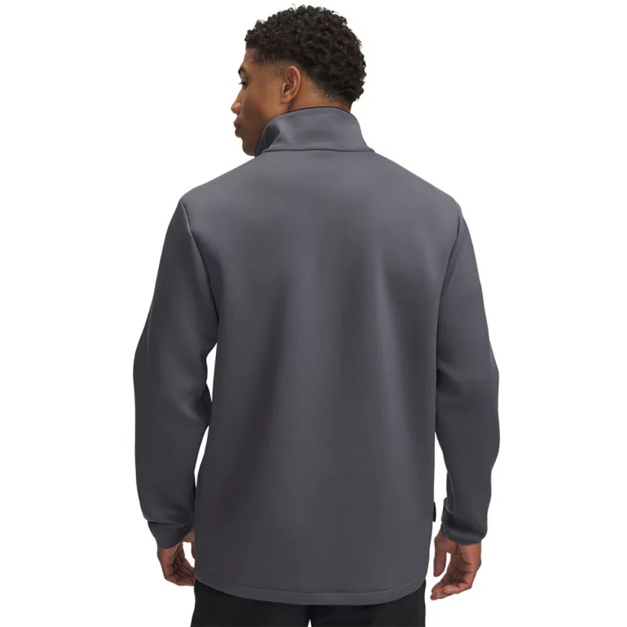 Under Armour Men's Castlerock/Metallic Silver Drive Pro Storm Hybrid 1/2 Zip - Image 2