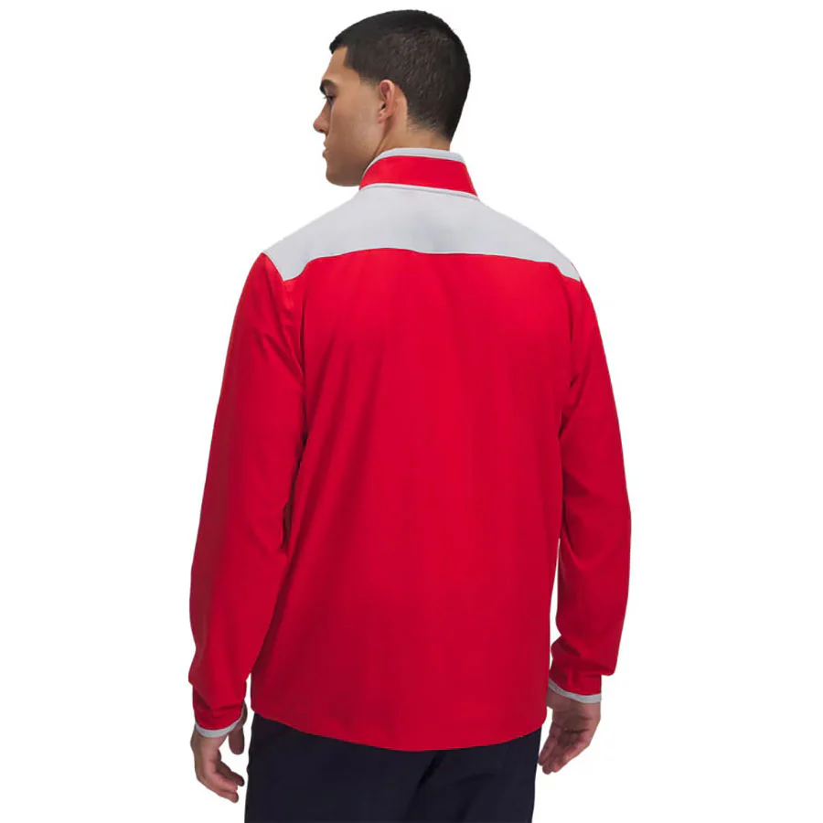 Under Armour Men's Red/Mod Grey/White Motivate 3.0 Long Sleeve - Image 2