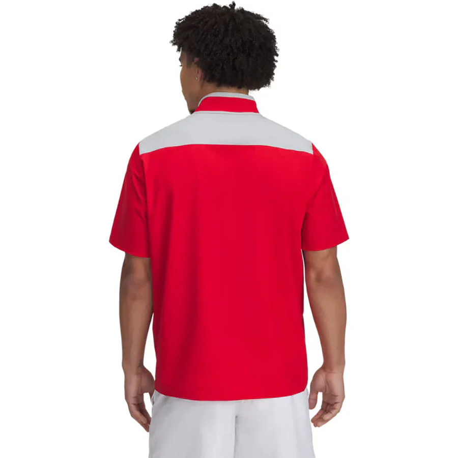 Under Armour Men's Red/Mod Grey/White Motivate 3.0 Short Sleeve - Image 2