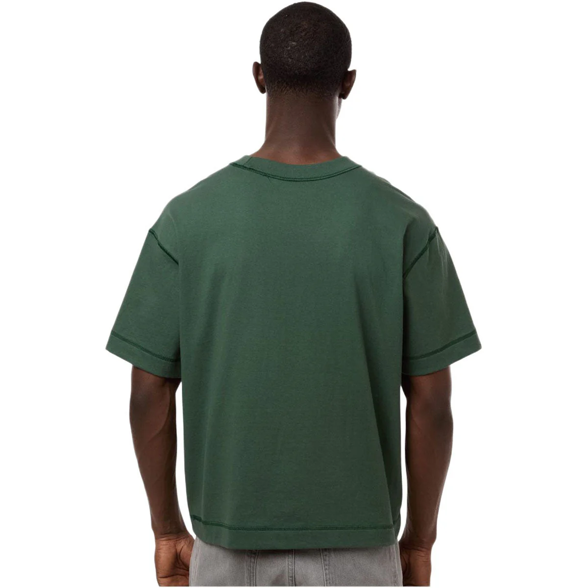 American Apparel Unisex Pine Heavyweight Cotton Mid-Length Tee - Image 4