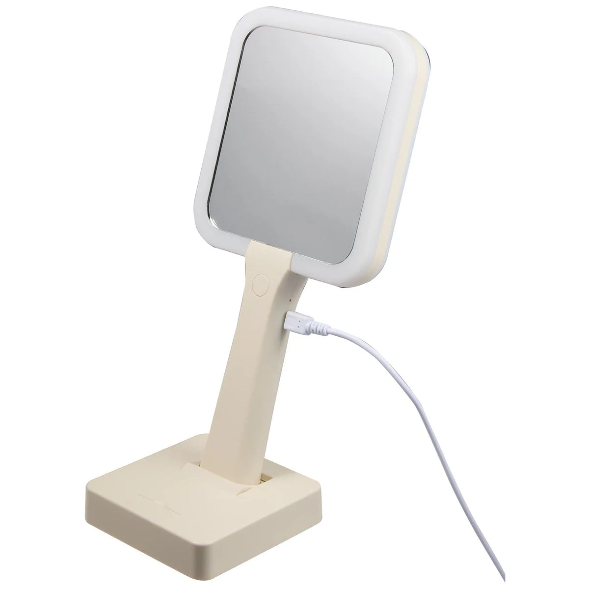 Wellable Cream Led Mirror With Stand - Image 3