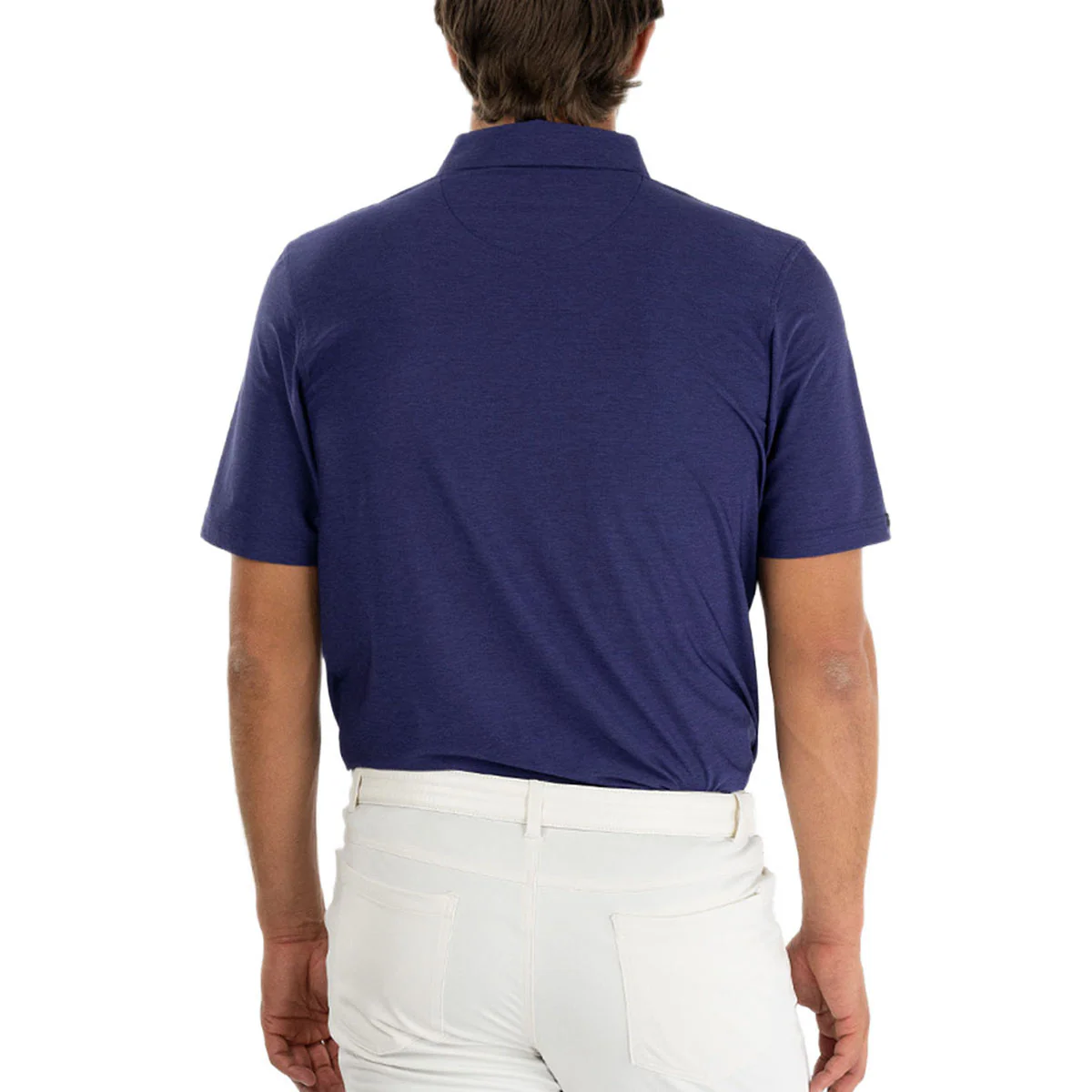 Straight Down Men's Dark Indigo Dodge Polo - Image 2