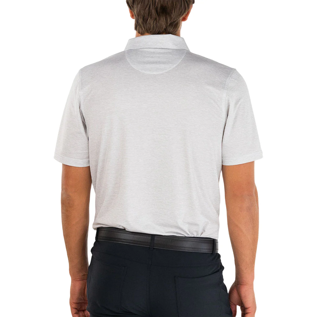 Straight Down Men's White Dodge Polo - Image 2