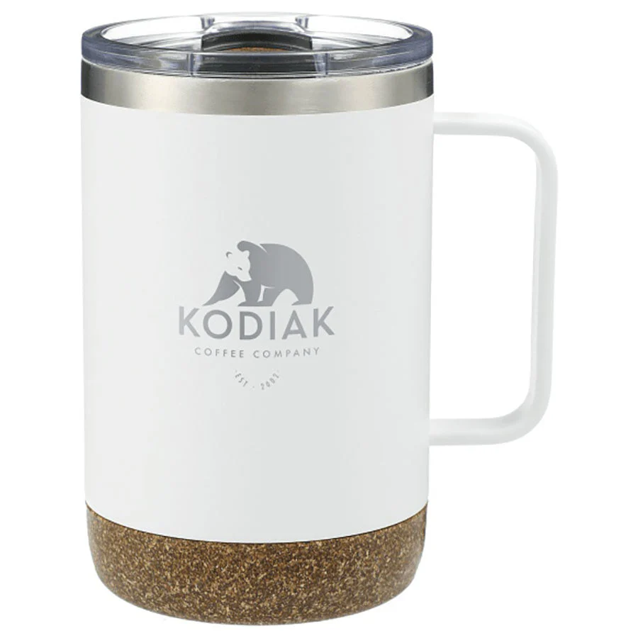 48-Hour Leed's White Valhalla Copper Vacuum Insulated Camp Mug 14oz - Image 3