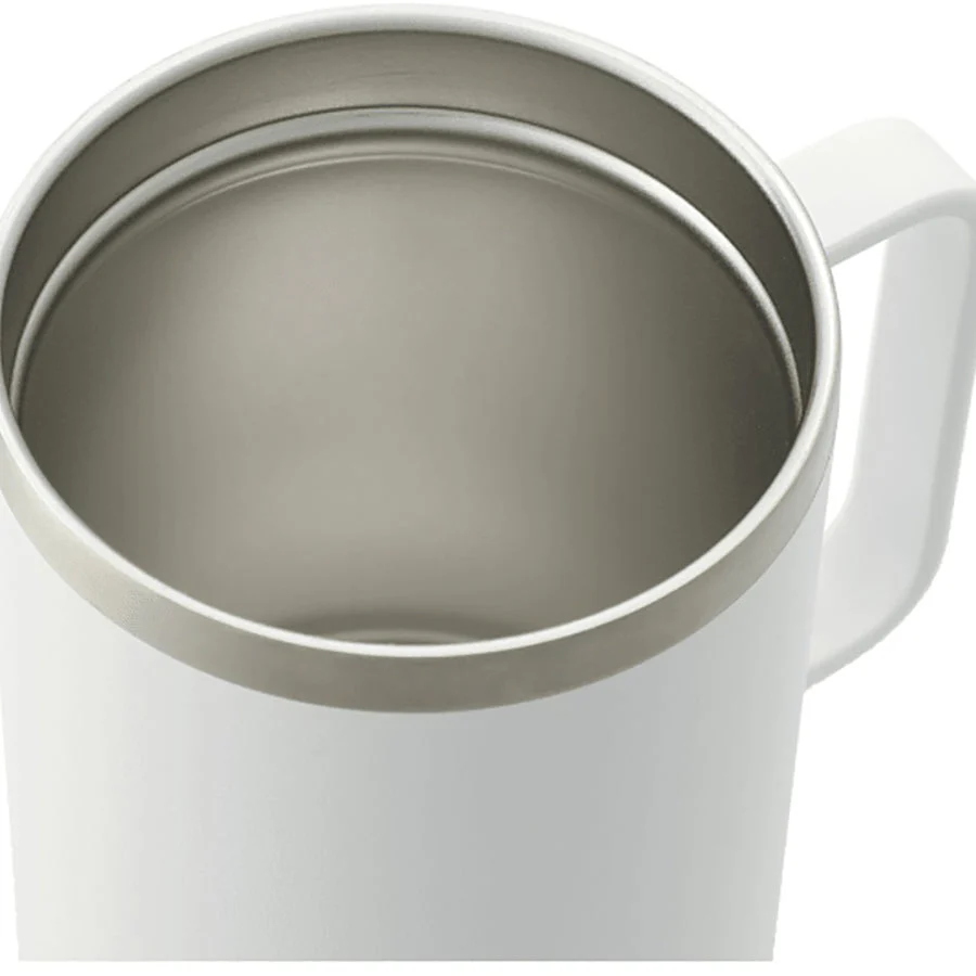 48-Hour Leed's White Valhalla Copper Vacuum Insulated Camp Mug 14oz - Image 5