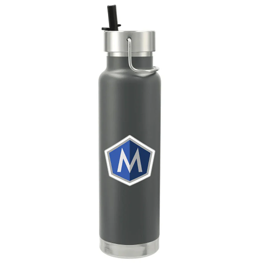 Leed's Grey Thor Copper Vacuum Insulated Bottle 25oz Straw Lid - Image 2