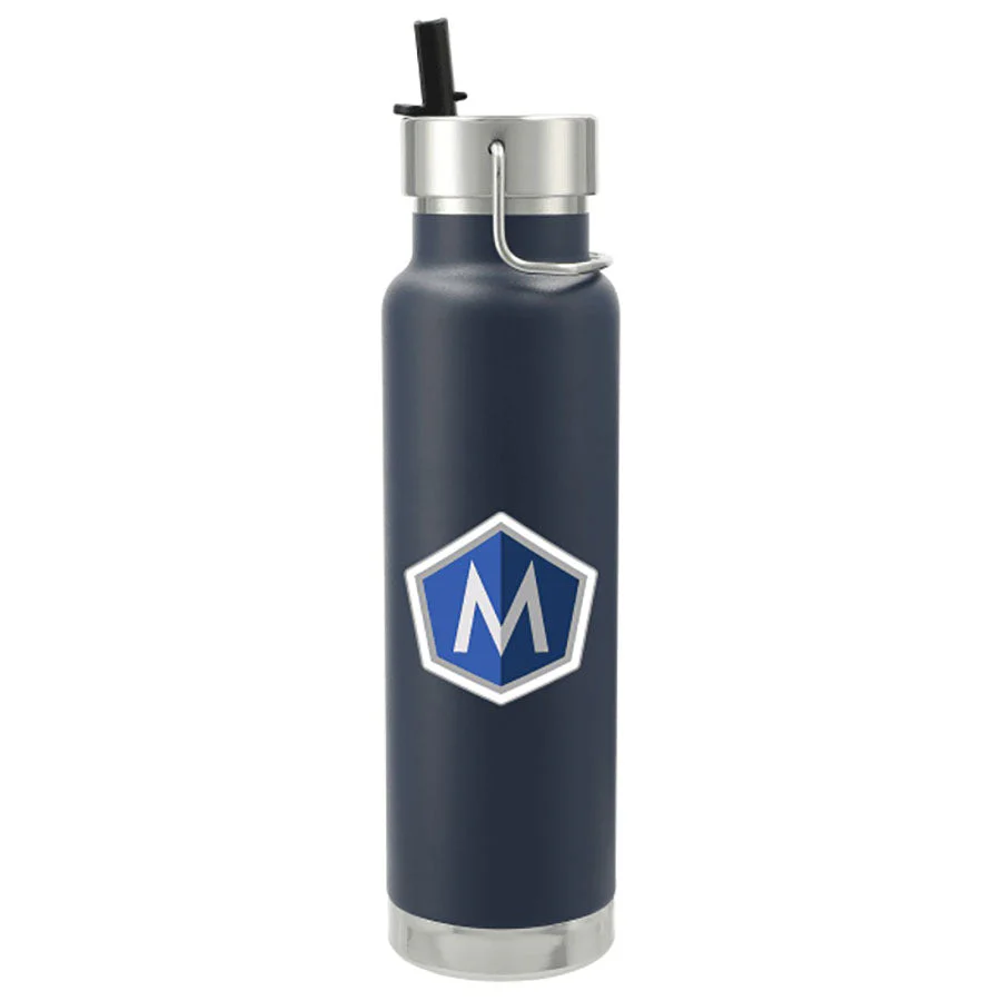 48-Hour Leed's Navy Thor Copper Vacuum Insulated Bottle 25oz Straw Lid - Image 2